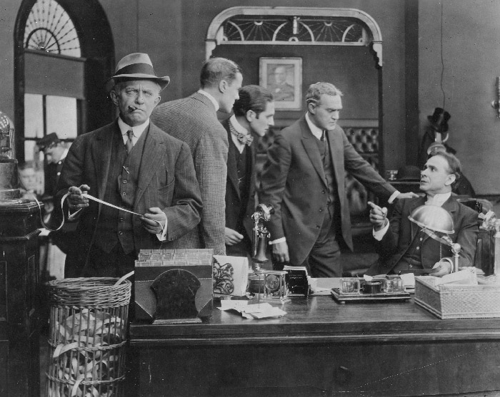 Rex Ingram (third from left) in The Ironmaster (1913)