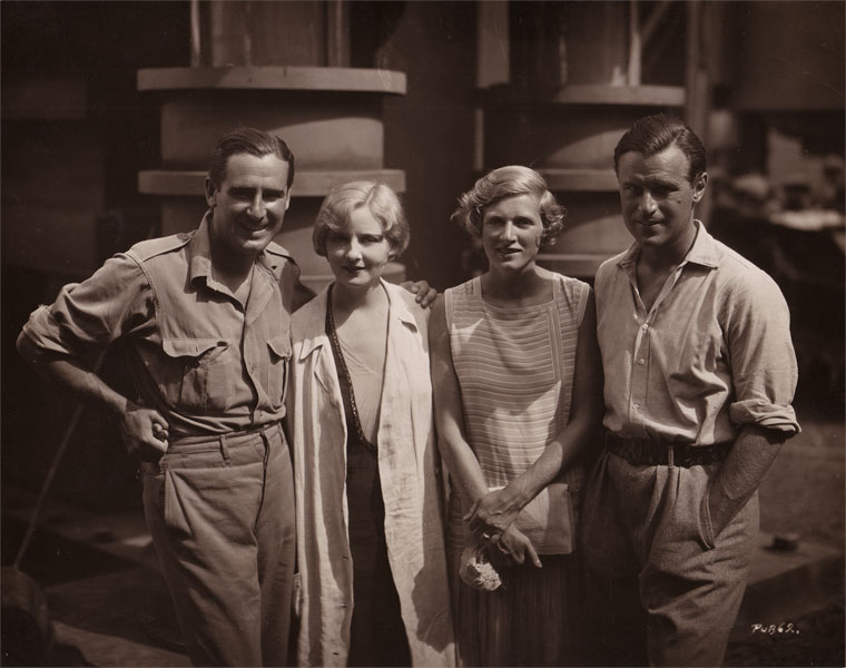On set of Three Passions Rex Ingram Alice Terry Gladys Cooper Sir Neville Pearson Nice 1928