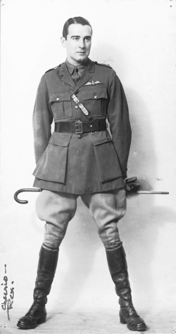 in the uniform of the Royal Canadian Flying Corps, World War 1